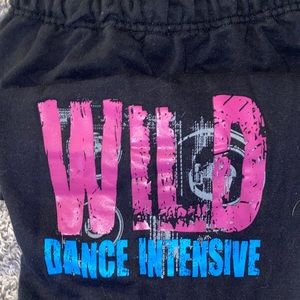 black sweatpants with logo